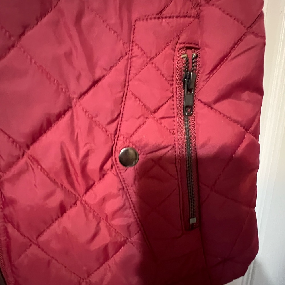 Allegra K red quilted vest size M - Picture 3 of 5